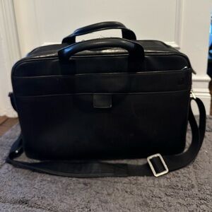 Hartman Black Leather Travel/Briefcase
